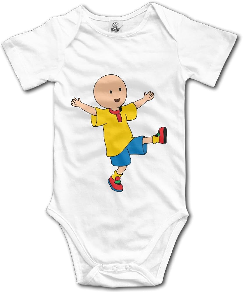 Caillou Unisex Short Sleeve Bodysuit Romper Jumpsuit