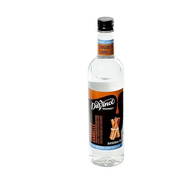 DAVINCI GOURMET SUGAR-FREE CINNAMON SYRUP, 25.4 FLUID OUNCES (PACK OF 1)