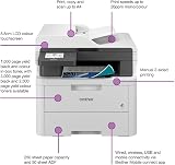 Brother DCP-L3560CDW 3-in-1 Colour Wireless LED Printer A4 USB WiFi view 2
