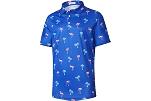 EISHOPEER Men's Polo Shirts Short Sleeve Moisture Wicking Quick Dry Athletic Shirt Fashion Golf Shirts