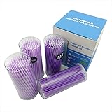 Raincol 400 Pieces Dental Disposable Product Raincol Dental Micro Applicator Brush Bendable Ultrafine Purple Dia.1.5 Mm