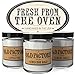 Old Factory Scented Candles - Fresh from The Oven - Decorative Aromatherapy - Handmade in The USA with Only The Best Fragrance Oils - 3 x 4-Ounce Soy Candles