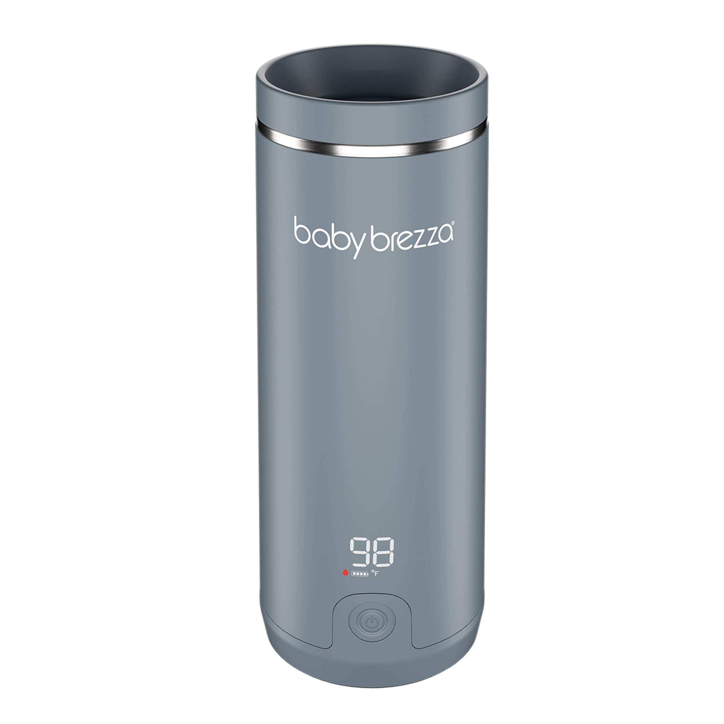 Photo 1 of Baby Brezza Portable Warmer – 3X Faster Baby Bottle Warming - Travel Breastmilk and Formula Warmer - Safe, Even Heating - Up to 9oz - No Adapters, Grey
