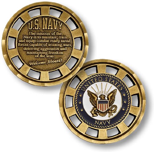 U.s. navy mission challenge coin