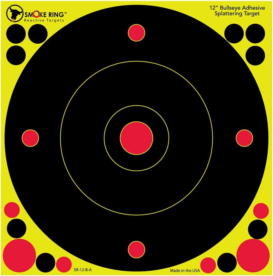 Birchwood Casey Smoke Ring 12 Bullseye Adhesive Splatter 25pk