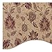 Stylemaster Home Products Renaissance Home Fashion Melbourne Chenille Scalloped Valance with Cording, 52 by 17-Inch, Wheat