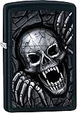 Zippo Lighter - Vampire Skull Clawing Out Black