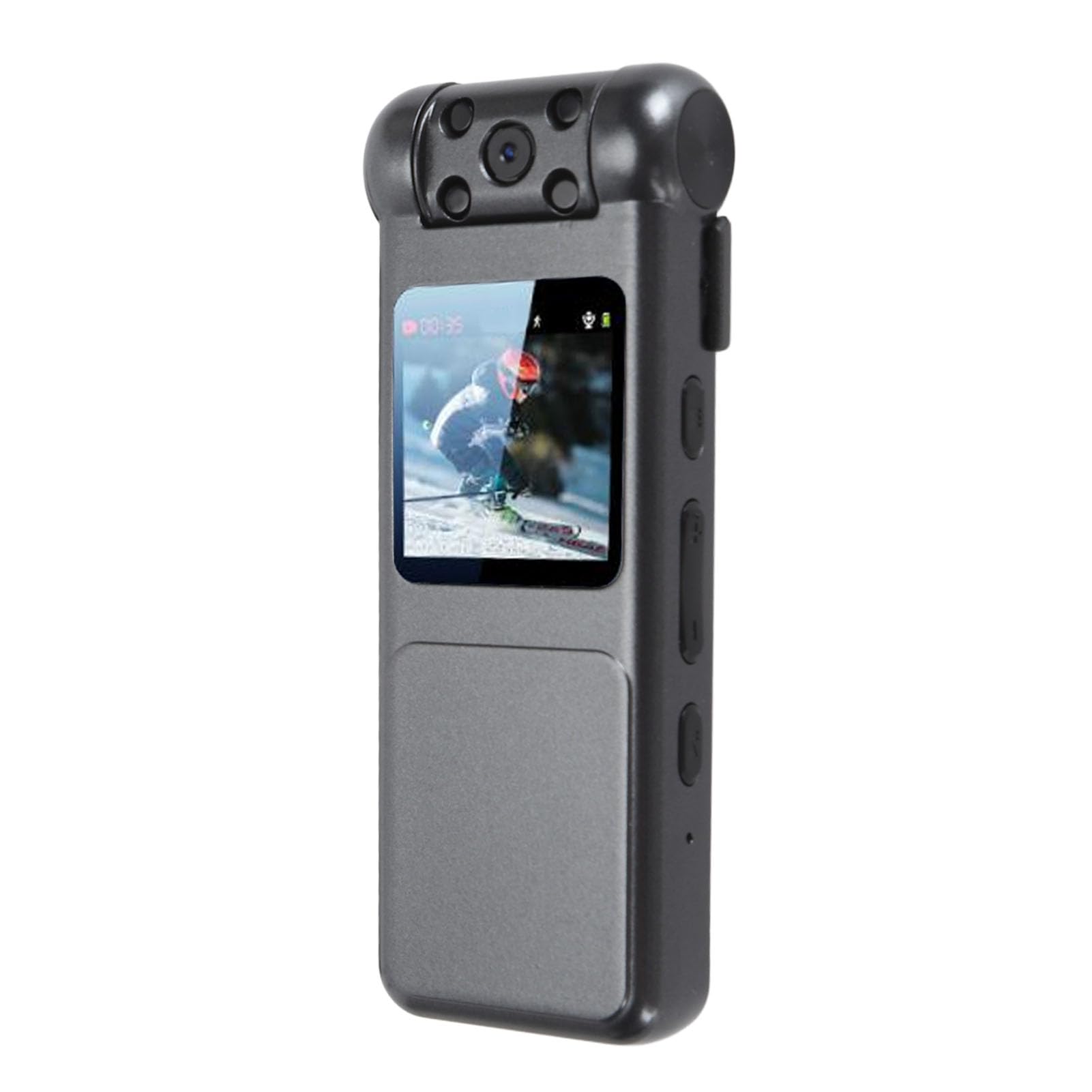 Mini Body Camera, 1080P HD Pocket Body Worn Camera with Back Clip, 120 Degrees Rotatable Lens Small Personal Wearable WiFi Police Body Cam Bike Camera for Cycling Home Office