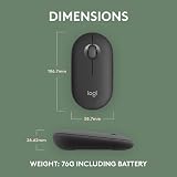 Logitech Pebble Mouse 2 M350s Bluetooth Wireless Graphite Slim Quiet 3-Device view 9