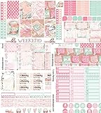 I Love Planning, Weekly sticker kit. 6 sheets on matte removable sticker paper. Choose your size from Erin Condren to Happy Planner. Kiss cut, just peel and stick.