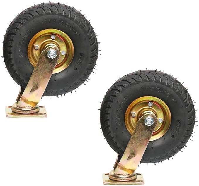 DPPD Casters Inflatable rubber 10 inch universal wheel industrial