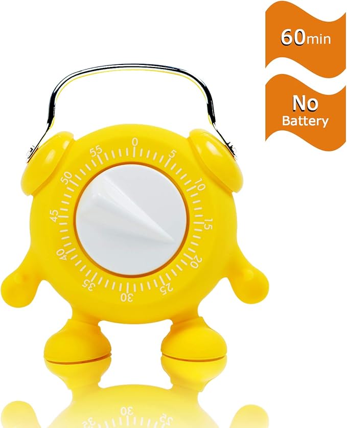 Kitchen Timer Cooking Mechanical Timer 60 Minutes Mechanical Egg Timer Kids Cue
