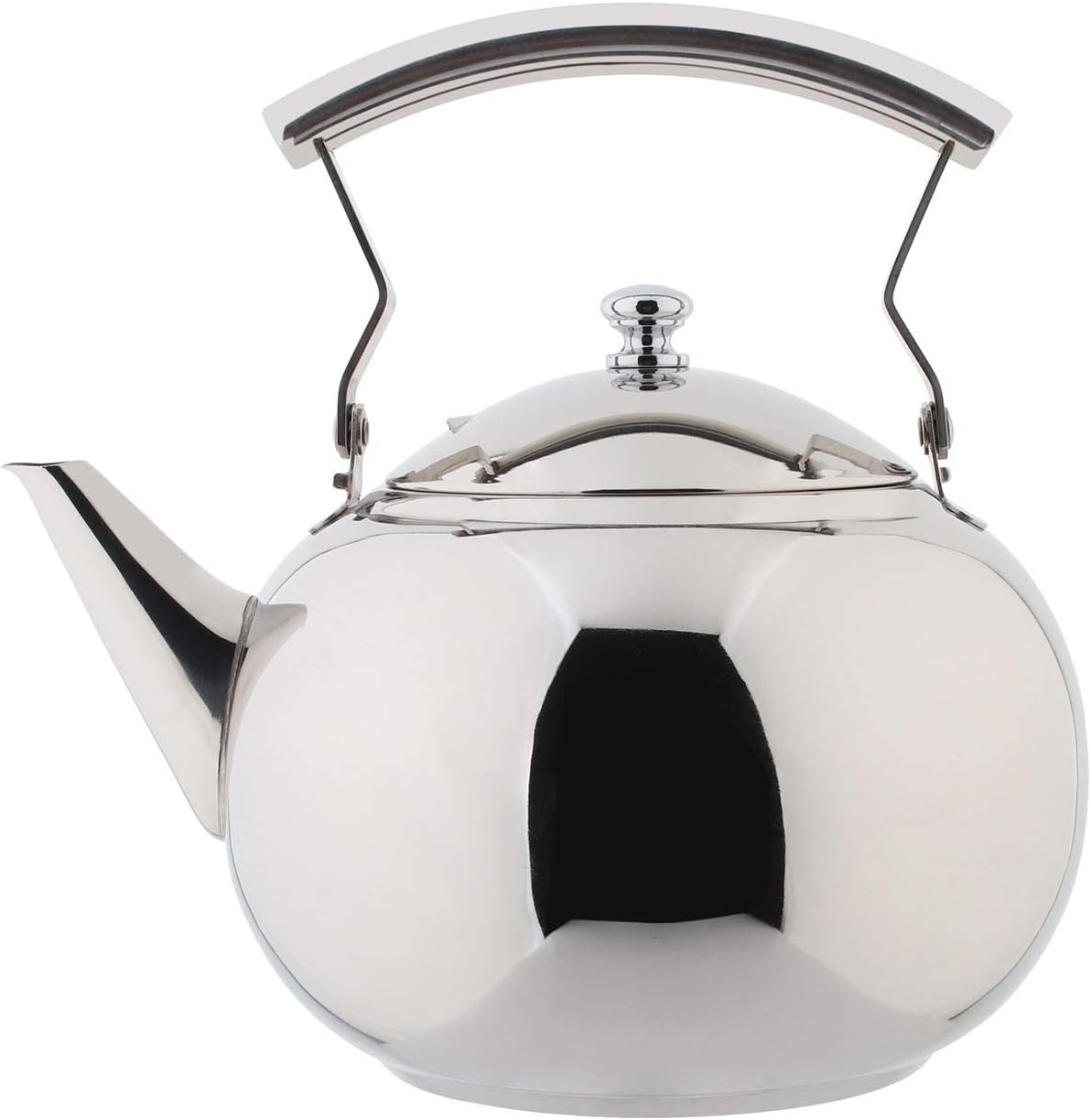 OMGard Teapot with Infuser Loose Tea Leaf 2 Liter Stainless Steel Tea Pot Coffee Water Small Kettle Filter Set Warmer Teakettle for Stovetop Induction Stove Top 2.1 Quart / 68 Ounce