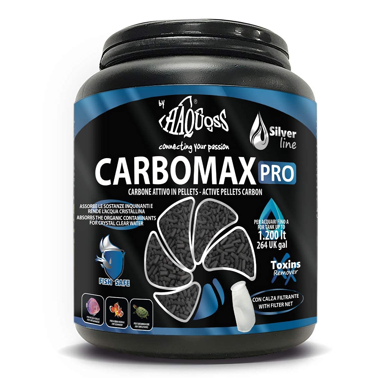 Haquoss Carbomax Pro Activated Carbon Pellet 1.8 kg, One Size