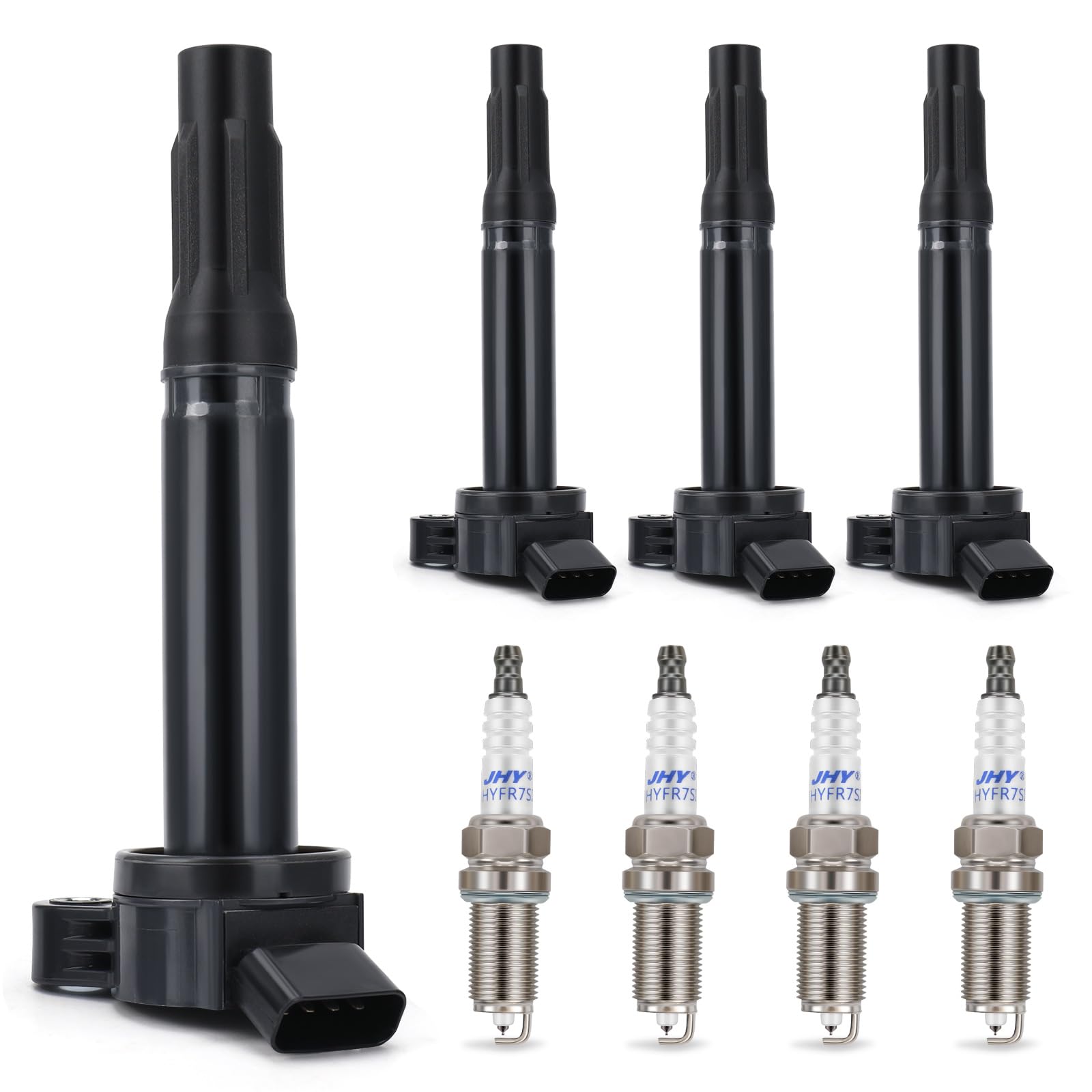 Photo 1 of Set of 4 Ignition Coil Pack UF487 and Iridium Spark Plugs Compatible with Toyota Camry 2010-2017, Toyota RAV4 2009-2018, Toyota Tundra 2007-2021, Toyota Sienna 2011-2013, L4 2.5L 2.7L