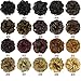FESHFEN Messy Bun Hair Piece - Elastic Wavy Curly Hair Bun Scrunchies Extensions Synthetic Chignon Hairpieces for Women Girls, Medium Brown 1 PCS