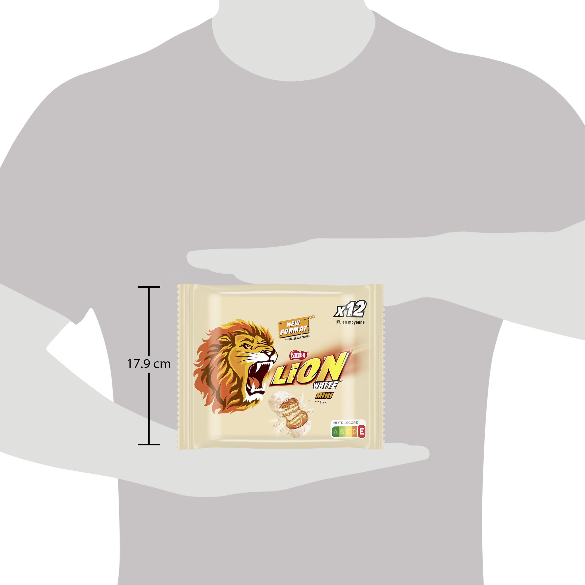 Nestlé LION White Minis, Knusper-Schokoriegel mit weißer Glasur, Karamell-Füllung und Crispy Waffel, 1er Pack (1 x 237,6g) 5