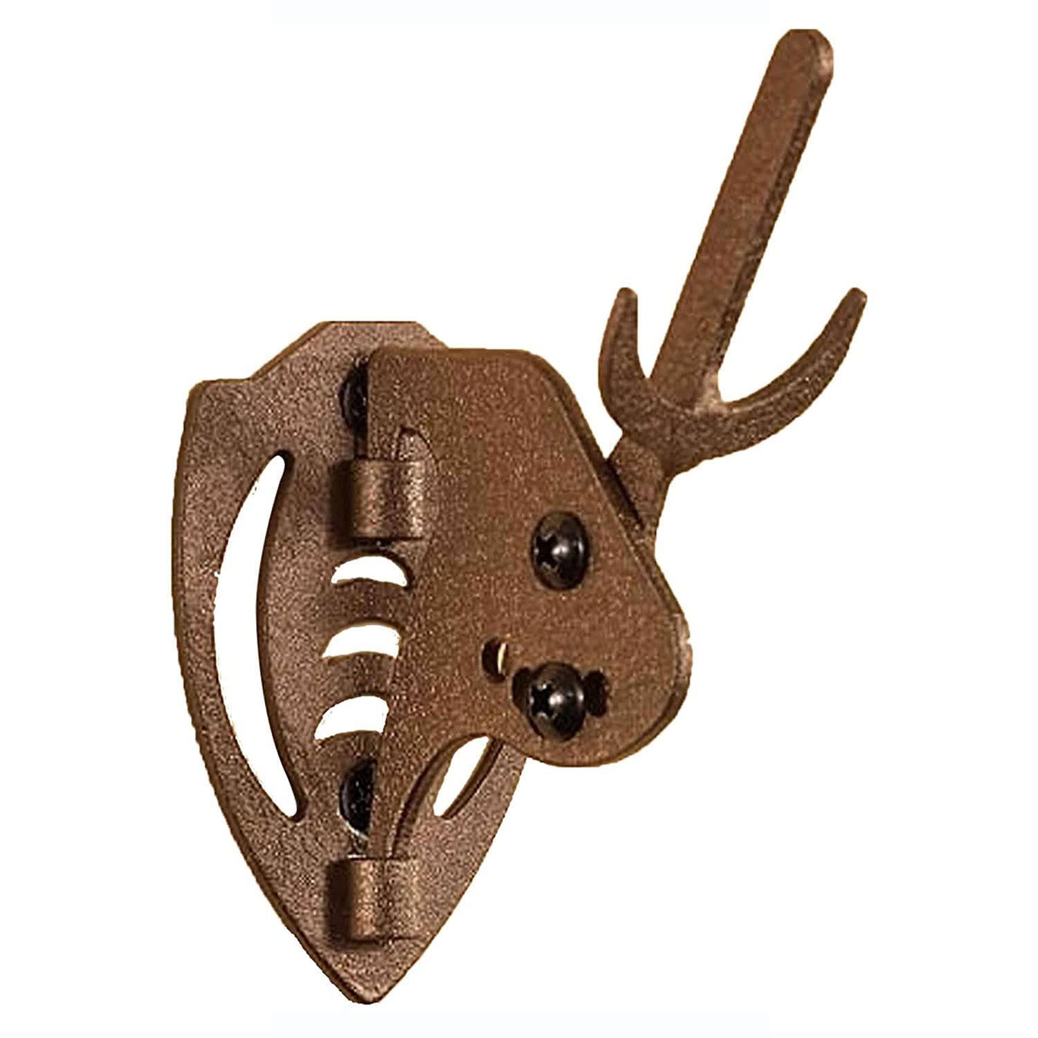 Skull Hooker Mini Hooker Skull Hanger - Perfect Kit for Hanging and Mounting Taxidermy Bear, Small Deer, Pronghorn, and Other Smaller Skulls for Display – Brown (SKH-MH-Assy-BRN)
