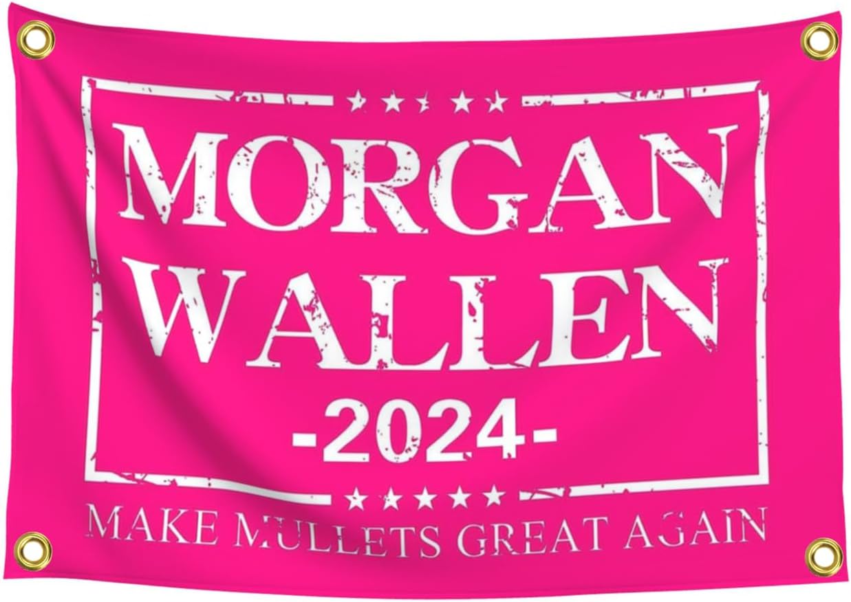 Tapestries - Morgan 3x5 Feet Banner Tapestry Flag Brass Grommets for College Dorm Room Decoration,Bedroom,Outdoor,Parties,Indoor 36 * 60in Wallen Gifts