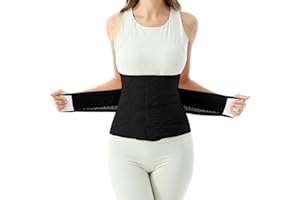 Allaugh Postpartum Belly Band for Women: Abdominal Binder Post Surgery, C Section Waist Trainer, Breathable Belly Wrap, Adjustable Support for After Birth Back Pain & Weak Core, Easy Put On Take Off