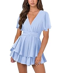 Nova In Sky Women's Summer Dresses Sexy V Neck Date