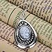 Yazilind Vintage White Oval Stone Dangle Drop Hook Alloy Earrings Women Gift