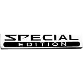 Special Edition Emblem 3D Logo Special Edition Badge Car Decal Sticker 1Pcs | Fit for Universal for Pickup and Car Metal Chrome with Black 1 Piece