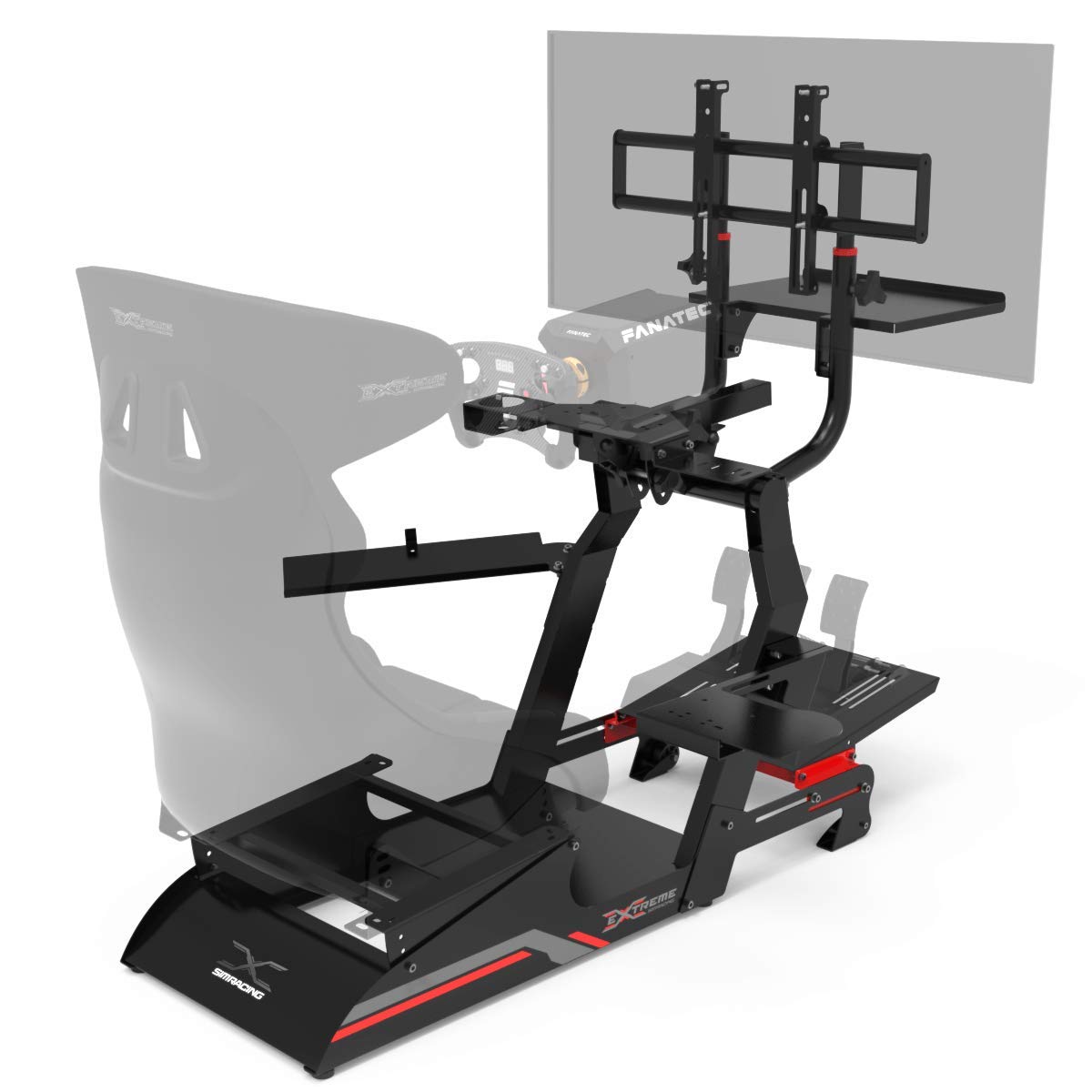 Extreme Simracing Cockpit CHASSI 3.0 Racing Simulator For Logitech G25, G27, G29, G920, G923, SIMAGIC,Thrustmaster And Fanatec - Heavy Dutty Construction - Complet With all Accessories - NOSEAT