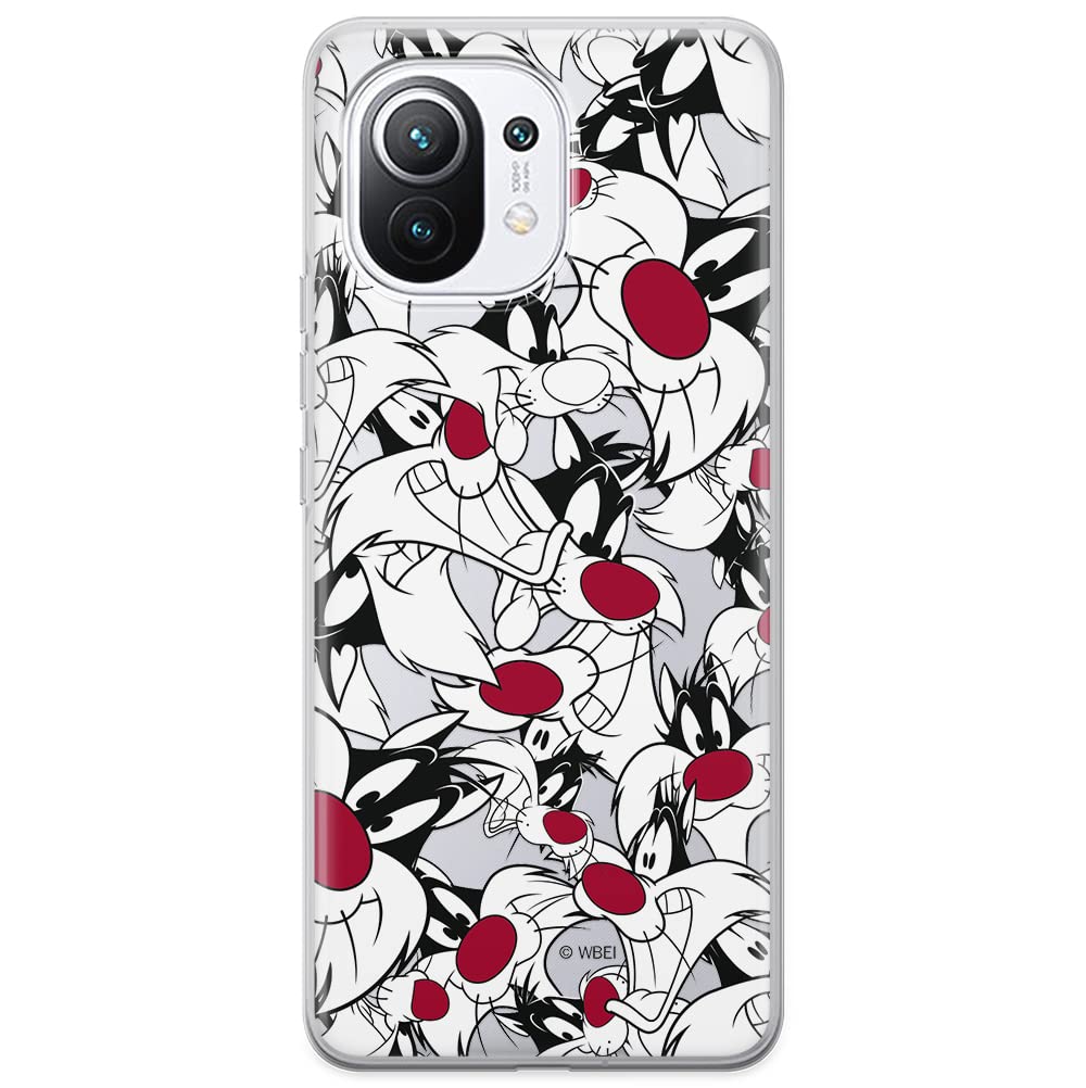 ERT GROUP mobile phone case for Xiaomi 11 original and officially Licensed Looney Tunes pattern Sylvester 004 optimally adapted to the shape of the mobile phone, partially transparent