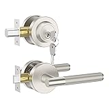 Asidrama Premium Satin Nickel Zinc-Alloy Front Door