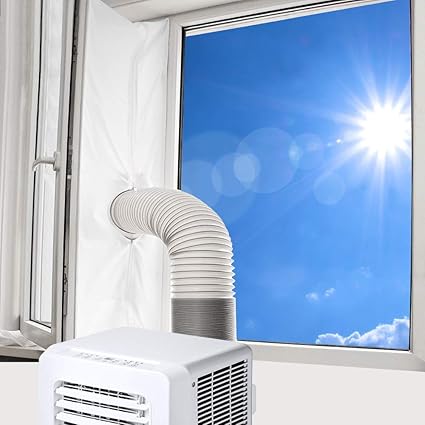 Vegena Fensterabdichtung Fur Mobile Klimagerate Klimaanlage Abluft Waschetrockner Trockner Bautrockner Ablufttrockner Luftentfeuchter Hot Air Stop Fur Fenster Kippfenster Dachfenster 400cm Amazon De Baumarkt
