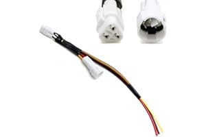 iJDMTOY Front/Rear Light Sumitomo 3-Pin in-line Accessory Power Harness Plug w/ 3-Way Outputs, Compatible with Yamaha ATV UTV Dirt Bike