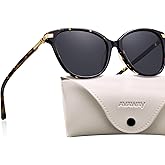 AVAWAY Womens Cat Eye Sunglasses Polarized - Stylish Acetate Frame UV400 Protection for Driving Travel Summer Outings