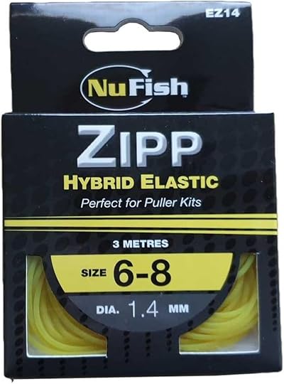NUFISH Zipp Hybrid Elastic 3m Carp Pole Elastic 6-8 Yellow 1.4mm