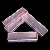 siyuwuro 4Pcs Transparent Storage Boxes For Nail Tool Professional Pedicure Manicure Tools Set Plastic Nail Art Tool Box Storage Case Nail Supplies, Pink