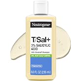 Neutrogena T/Sal+ 3% Salicylic Acid Anti-Dandruff Shampoo, 8 fl oz | Clears Persistent Itchy Flakes, Adds Hydration to Scalp, with Piroctone Olamine, Vitamin E, Pro-Vitamin B5