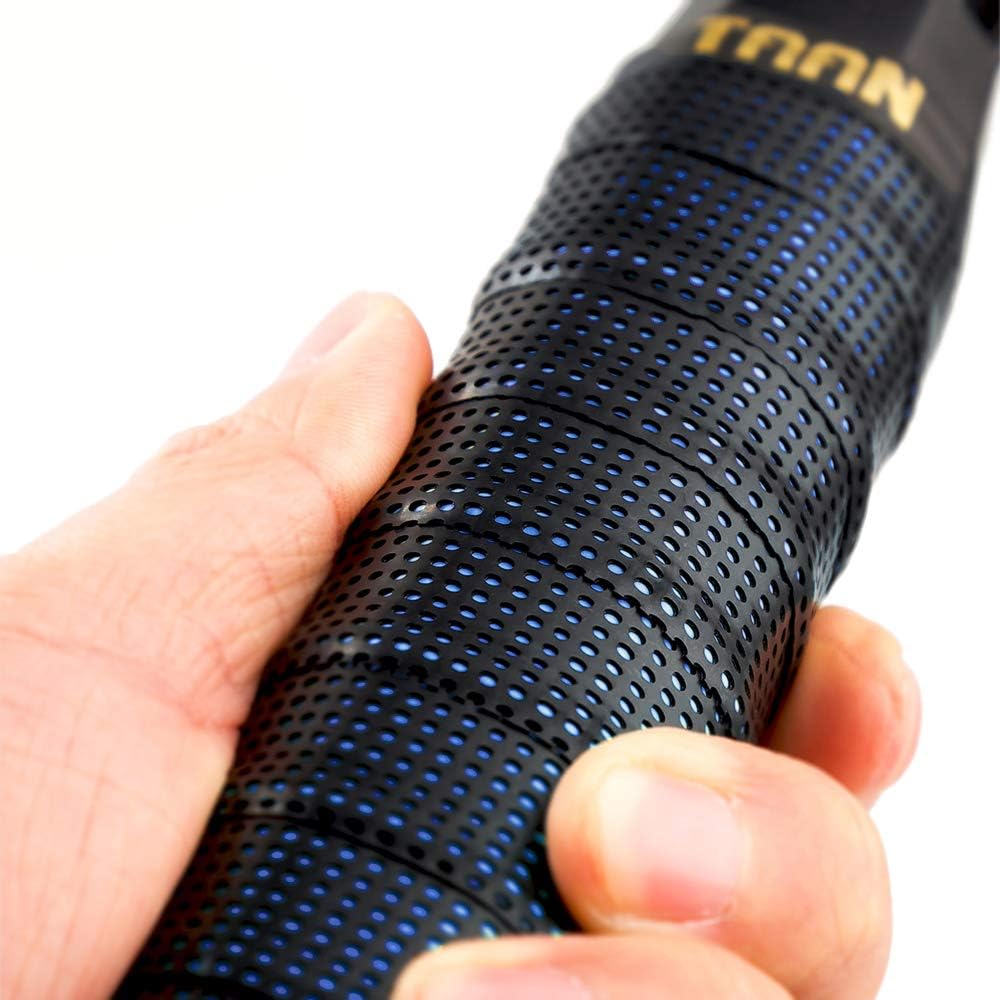 FJZLIFE Tennis Racket Grip in The TAAN Series-Classic -Perforated Super Absorbent-Ultra Cushion Replacement Tennis Overgrip for Badminton, Squash, Baseball, Table Tennis, Bike and More : Sports & Outdoors