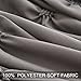Arachnes Needle Pinch Pleat King Duvet Cover Set, 3 Pieces Unique Pintuck Brushed Microfiber Dark Grey Bedding Set with Zipper and Corner Ties for Decor Bedding Room Style