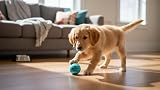 The Dog's Balls Dog Tennis Balls Blue Small 6-Pack Non Abrasive Felt Floats view 4