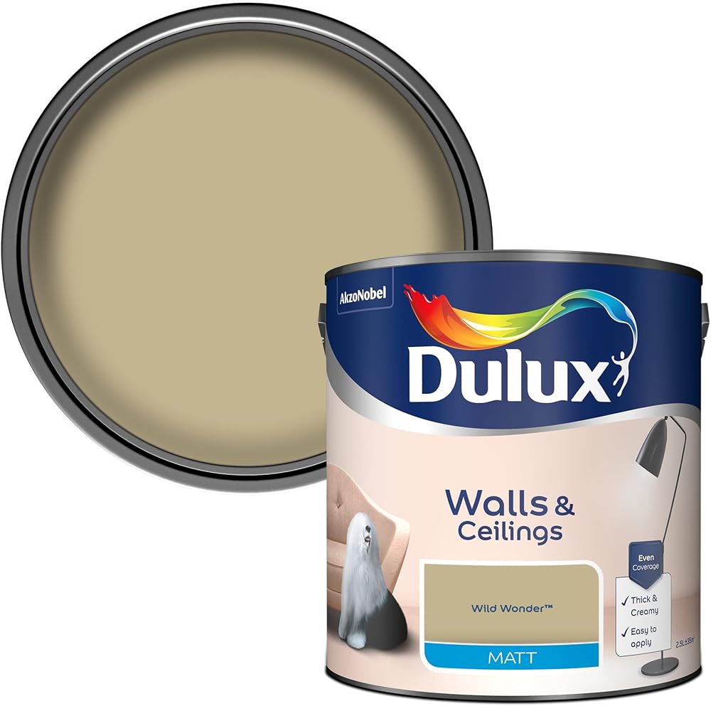Dulux Walls & Ceilings Matt Emulsion Paint Wild Wonder 2.5L Easy Apply