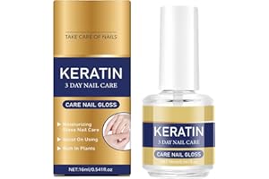 Keratin 3 Day Nail Care Cuticle Oil, Keratin & Amino Acid Nail Treatment Strengthener Oil, Moisturizing Treatment, for Dry We