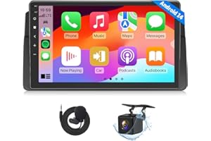 Eonon Car Stereo for BMW 3 Series 325i 330i M3 (E46) 1998-2006, Android 14 Wireless CarPlay Stereo, 9 Inch Touchscreen Android Auto Radio, Bluetooth/SWC/GPS, 3+32G - E46X7