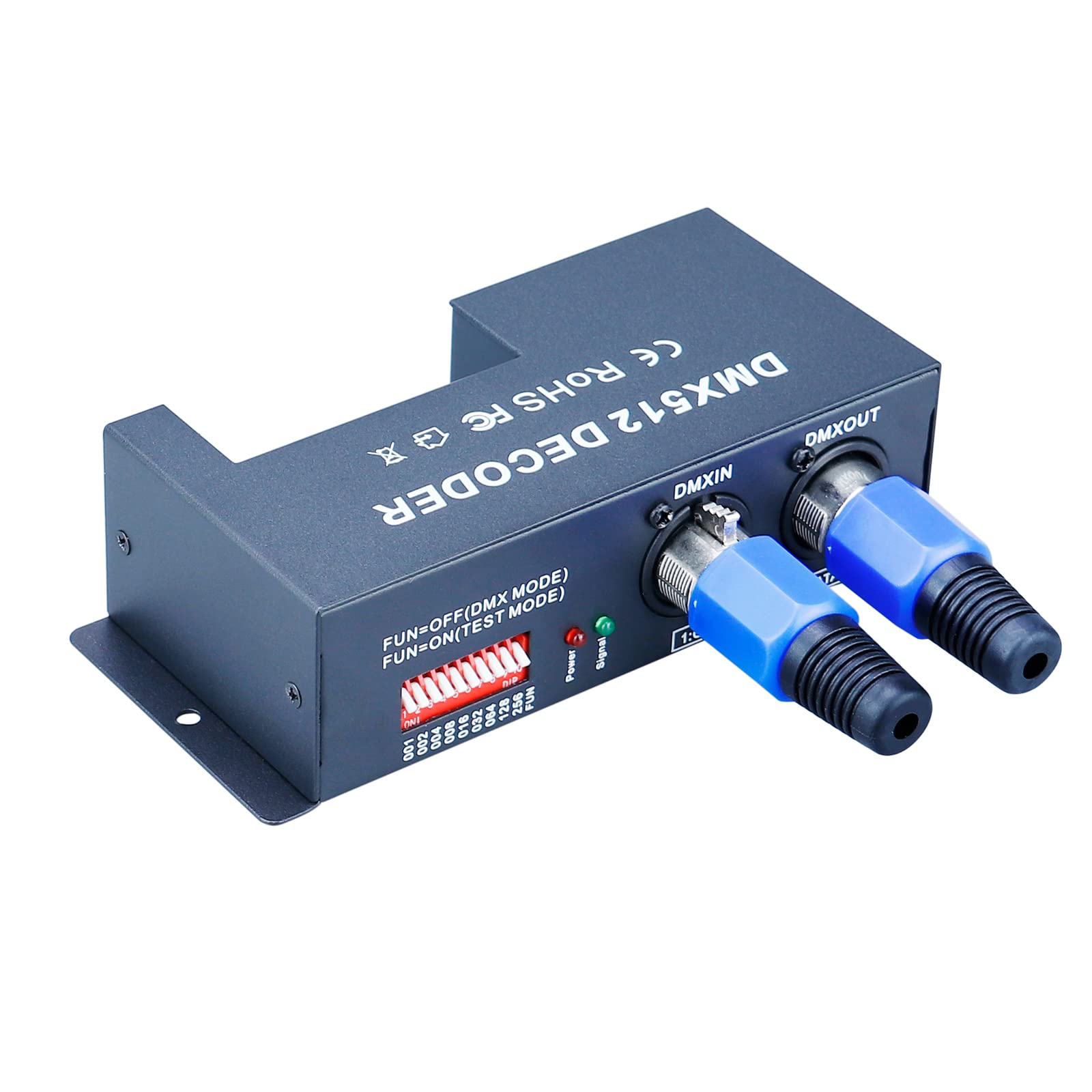 JOYLIT DMX512 Decorder 4 Channel 4x4A 192W RGBW LED Controller DC 12V-24V for RGBW 5050 3528 LED Strip Light