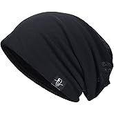 VECRY Men Slouch Hollow Beanie Thin Summer Cap Skullcap