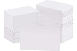 FAATCOI KOHAND 500 Packs 3.35 x 2.12 inches Blank PVC Cards, 15 Mil White CR80 PVC Cards, Graphic Premium Blank Cards, Compatible with Most Printers