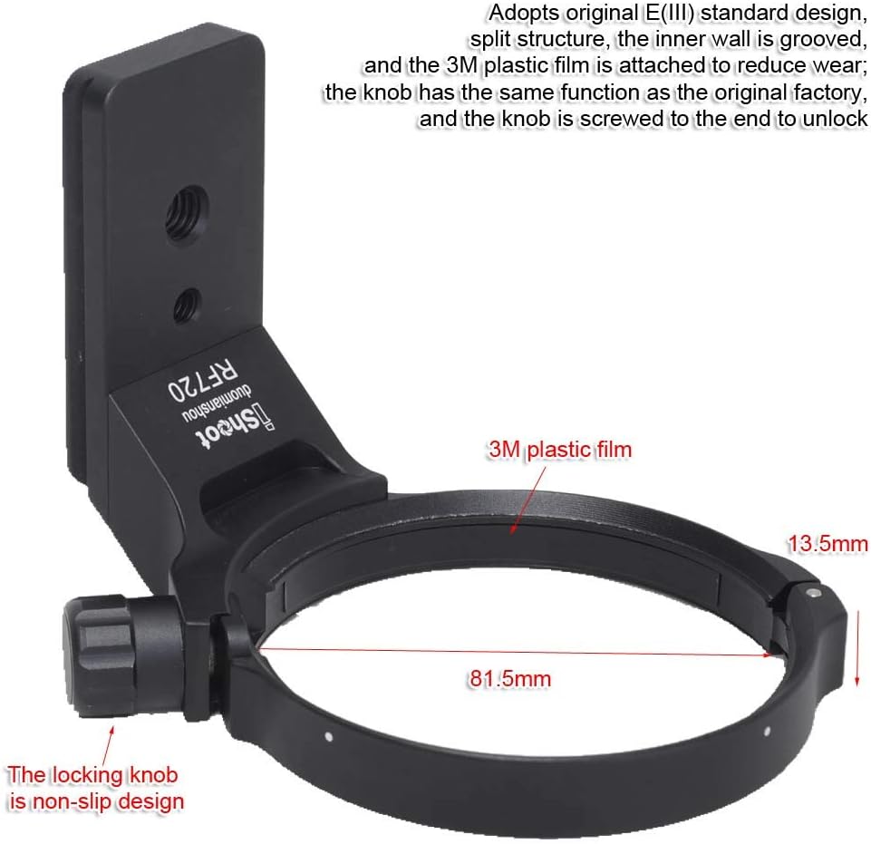 iShoot Metal Lens Collar Tripod Mount Ring Compatible with Canon RF 70-200mm f/2.8L IS USM E (III) - Image 5