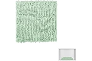 AUECOOME Locker Rug School Girl Rugs Carpet Chenille 100% Microfiber Locker Carpet with Non Skid Backing Locker Decorations (Green, 10X10)