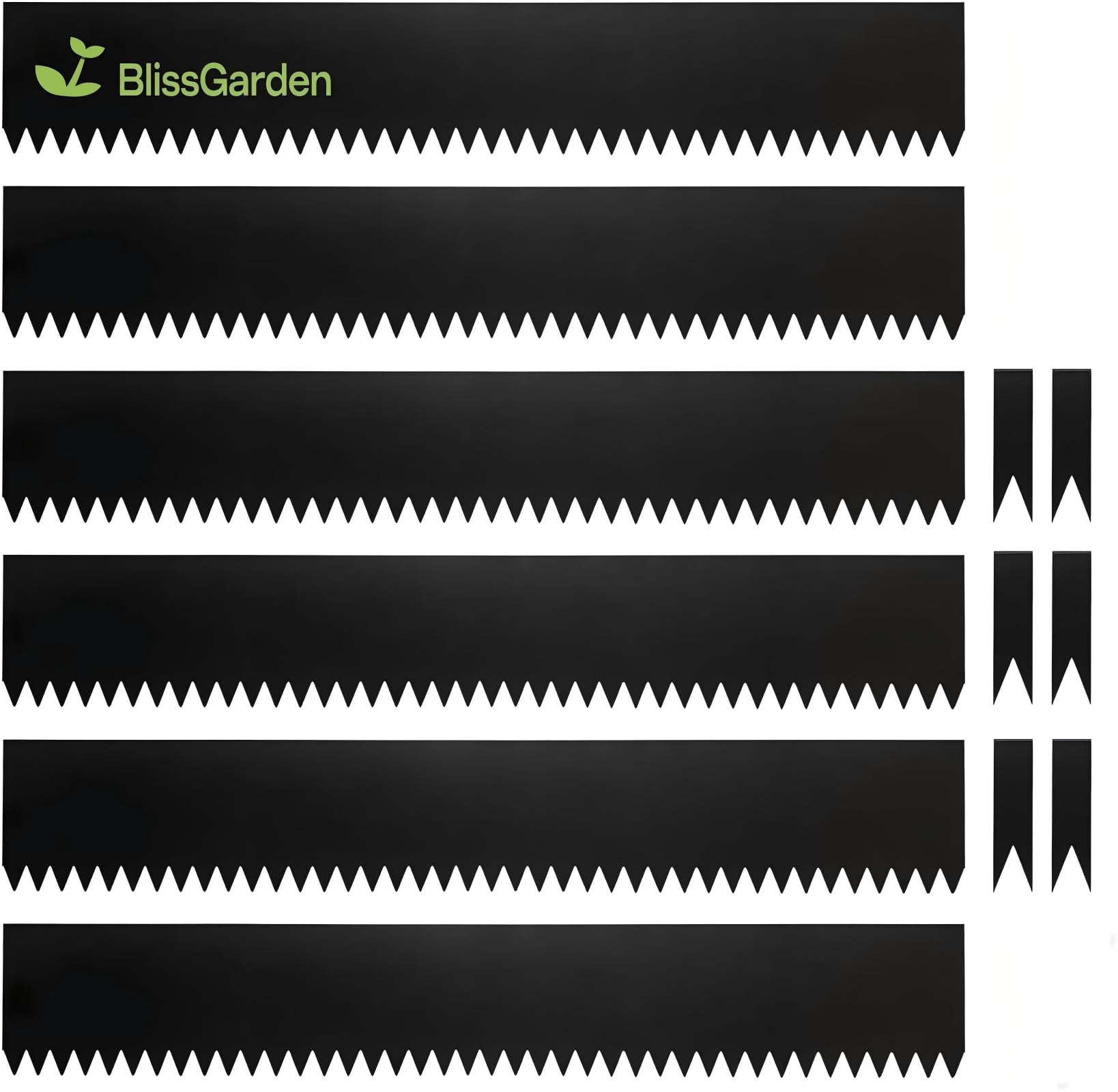 Photo 1 of Metal Landscape Edging 6 Pack 40" L x 8" H (20 FT Total),Galvanized Metal Garden Edging, Hammer-in,Flexible,and Easy-to-Install for Lawns,Garden and Yards,Black