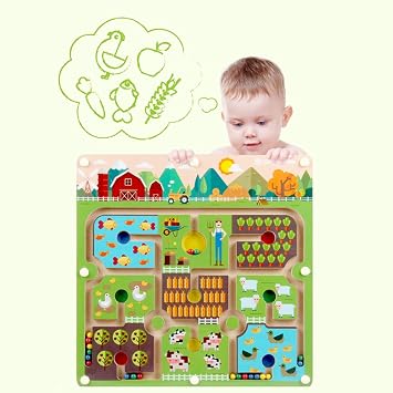 Gobus Perline Labirinto Puzzle Educativo Gioco Da Tavolo Interattivo Labirinto Per Bambini Giocattoli Grande Fattoria