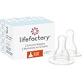 Lifefactory BPA-Free Stage 3 (6+ Months) Silicone Nipples 2-Pack